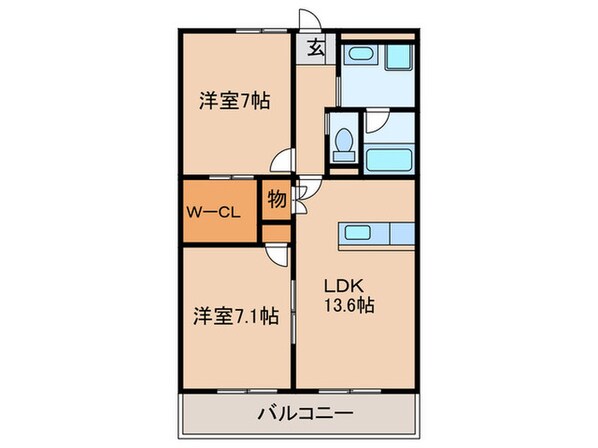 ステラ・コート参番館の物件間取画像